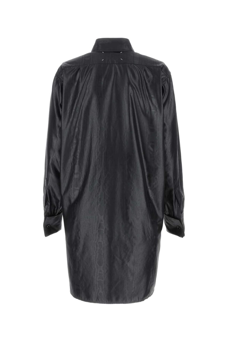 black fabric oversize shirt by Selfnex