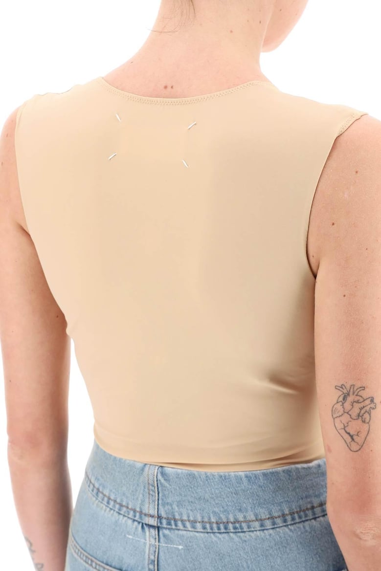 skin pink stretch nylon body by Selfnex