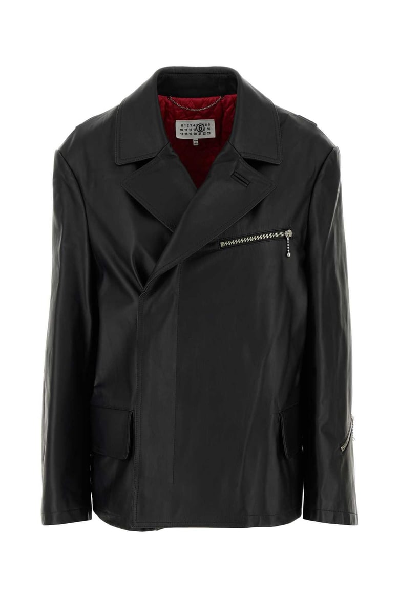 black leather jacket by Selfnex