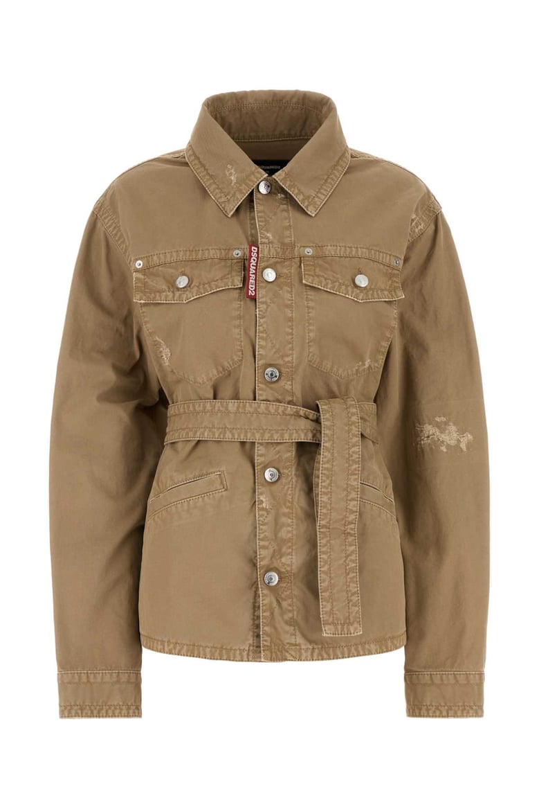 beige cotton jacket by Selfnex