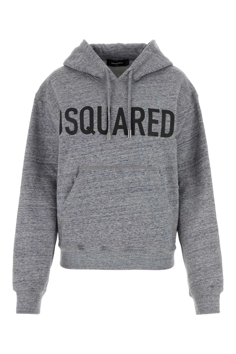melange grey cotton sweatshirt by Selfnex
