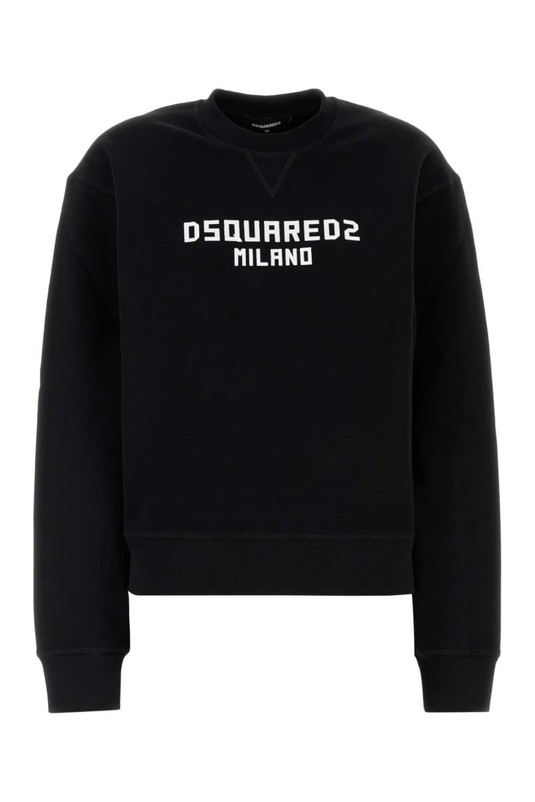 black cotton sweatshirt by Selfnex