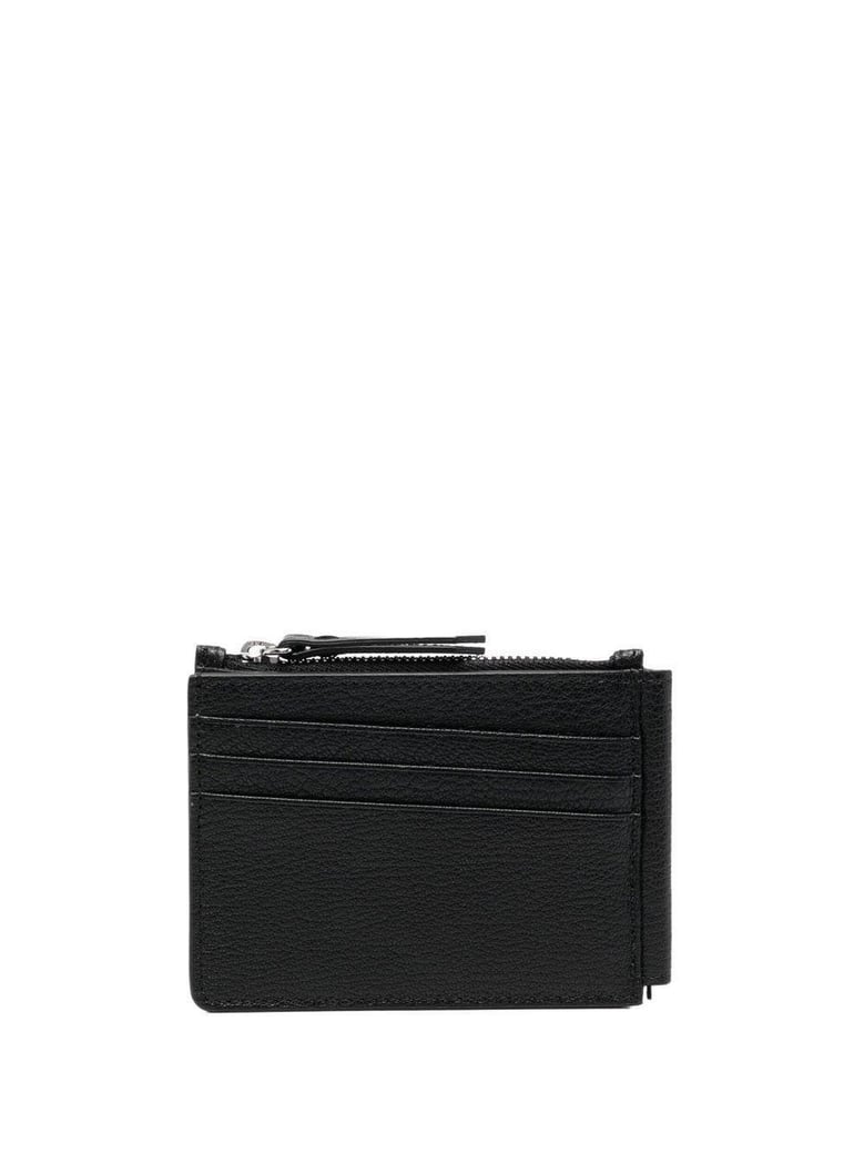 black leather card holder by Selfnex