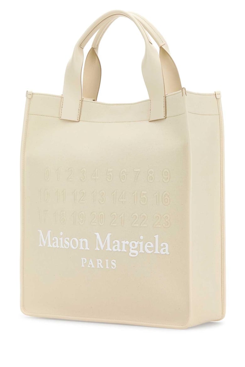 ivory canvas shopping bag by Selfnex