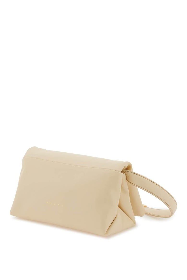 ivory leather prisma shoulder bag by Selfnex