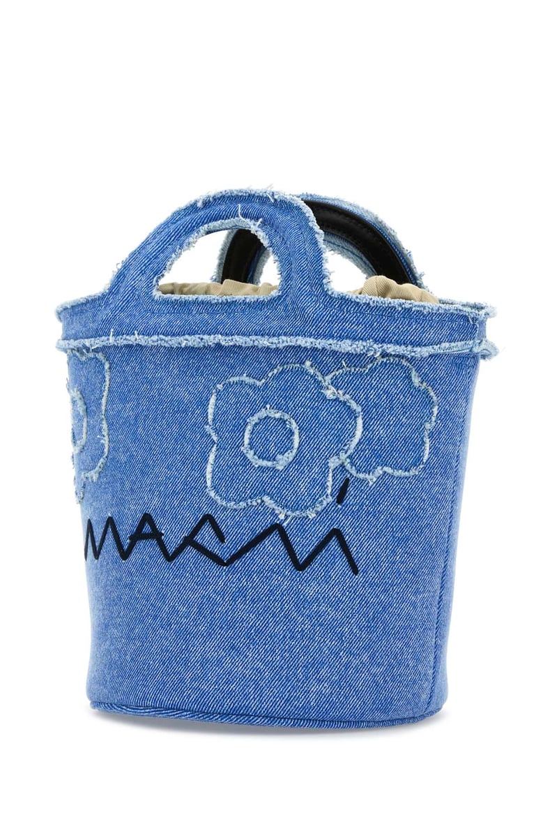 denim bucket bag by Selfnex