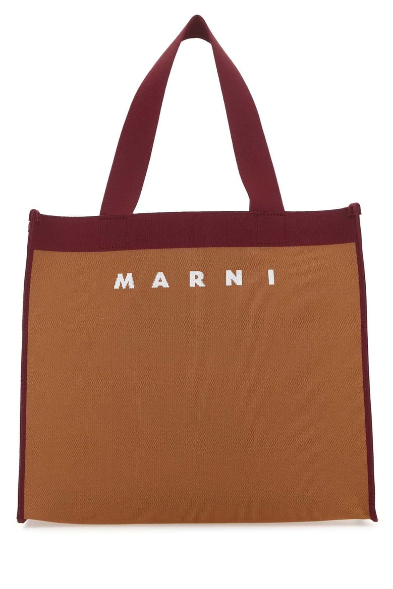 two-tone fabric medium shopping bag by Selfnex