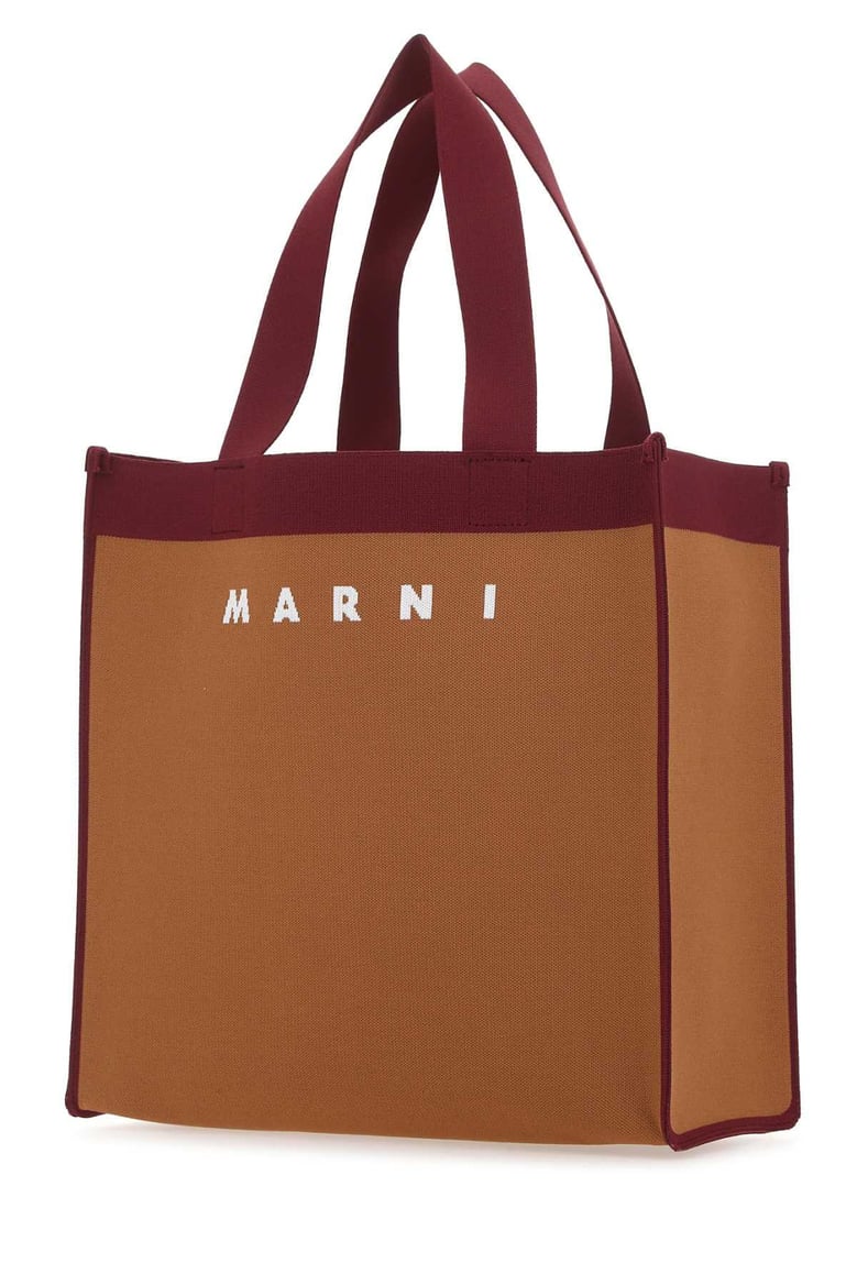 two-tone fabric medium shopping bag by Selfnex