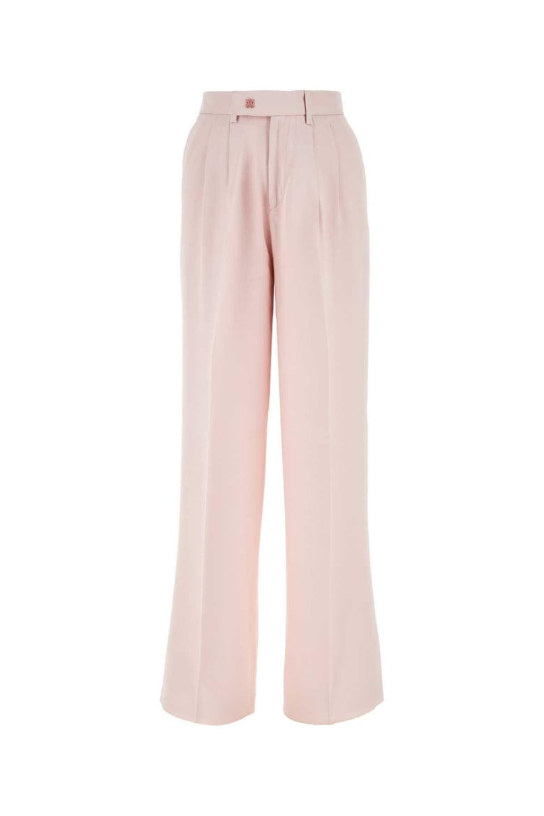 light pink viscose wide-leg pant by Selfnex