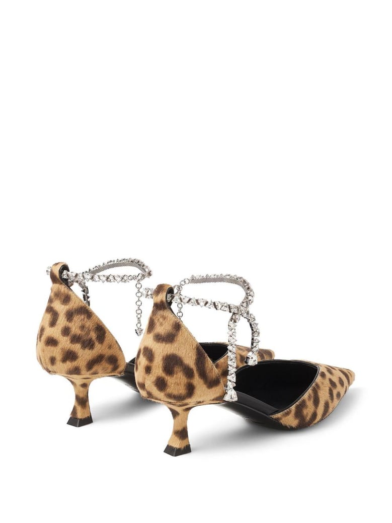 printed calf hair stevie 50 pumps by Selfnex