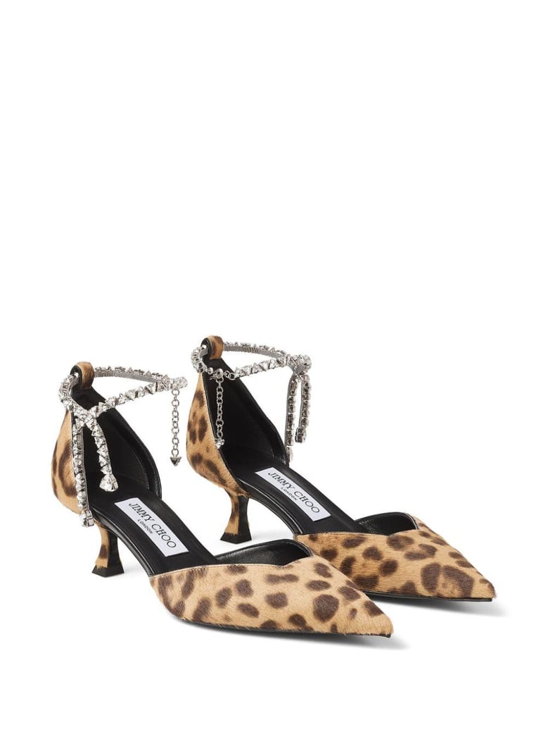 printed calf hair stevie 50 pumps by Selfnex