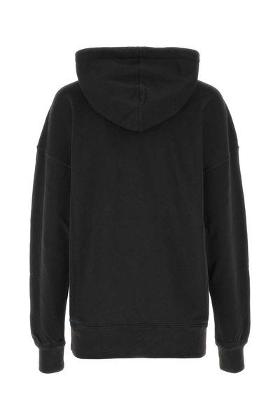 black cotton blend mansel sweatshirt by Selfnex