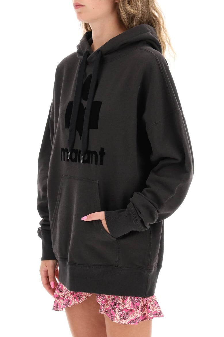 black cotton blend mansel sweatshirt by Selfnex