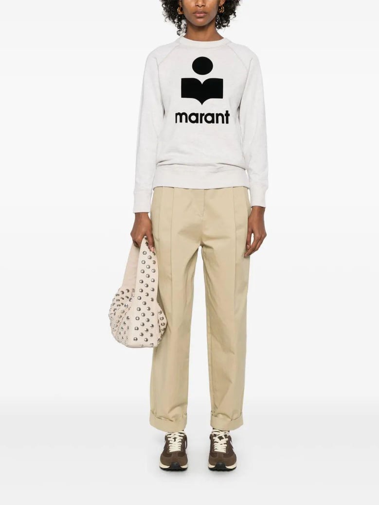 melange sand cotton blend millyny sweatshirt by Selfnex