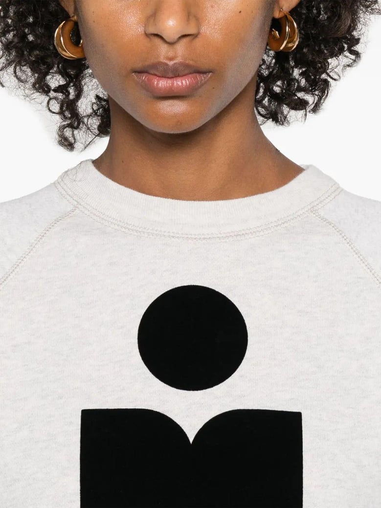 melange sand cotton blend millyny sweatshirt by Selfnex