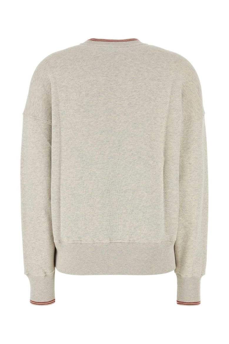 melange light grey cotton main wom sweatshirt by Selfnex