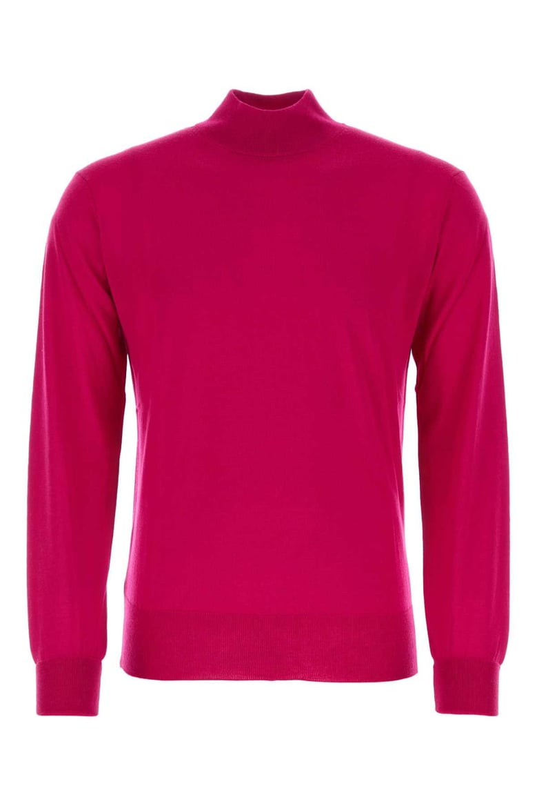 fuchsia wool sweater by Selfnex