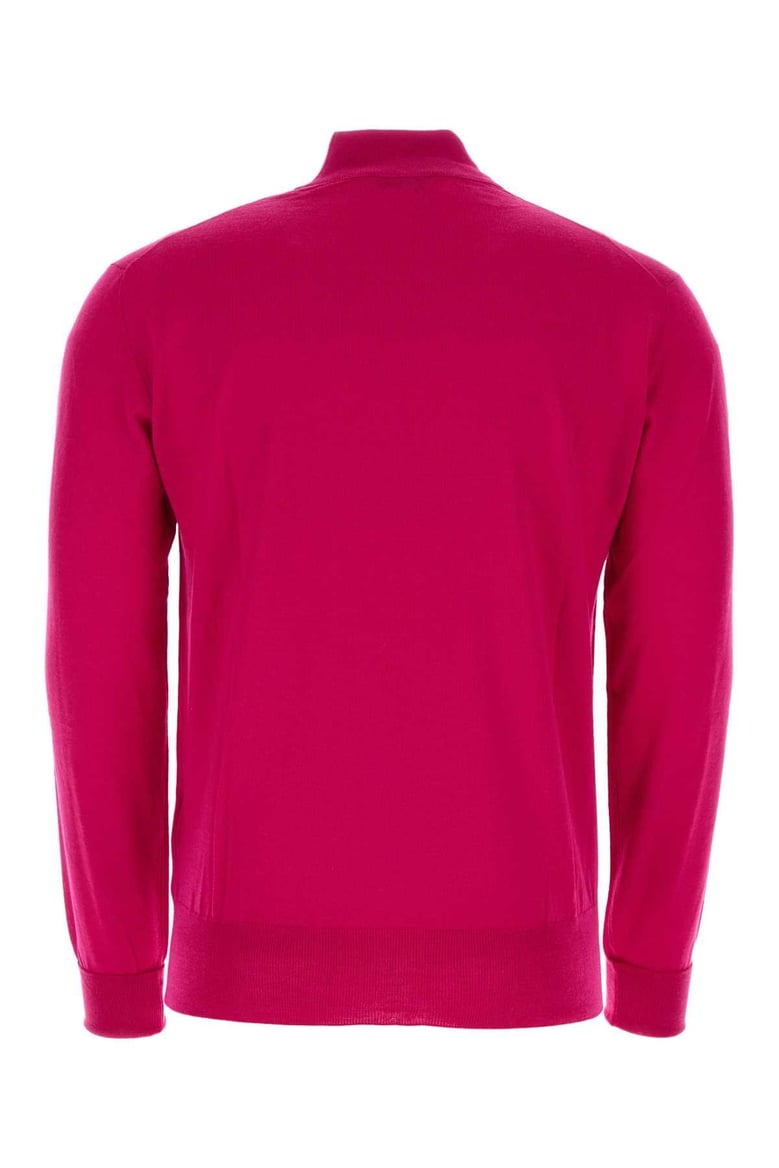 fuchsia wool sweater by Selfnex