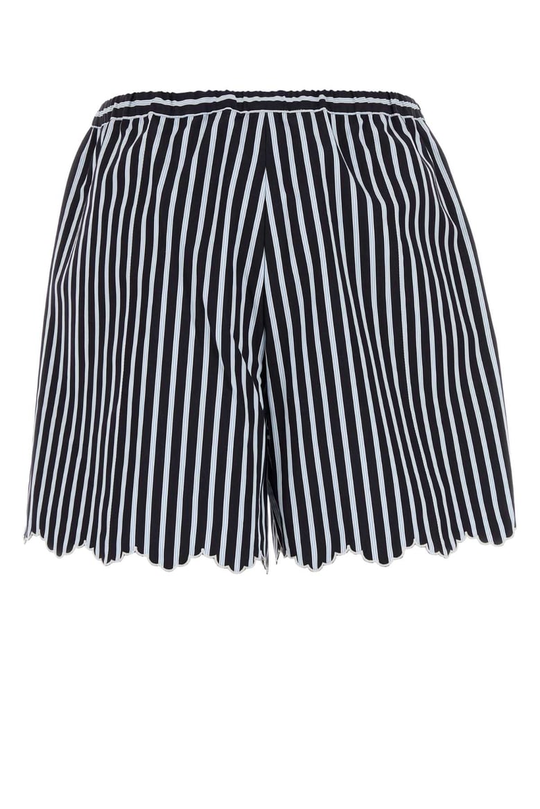 embroidered cotton shorts by Selfnex