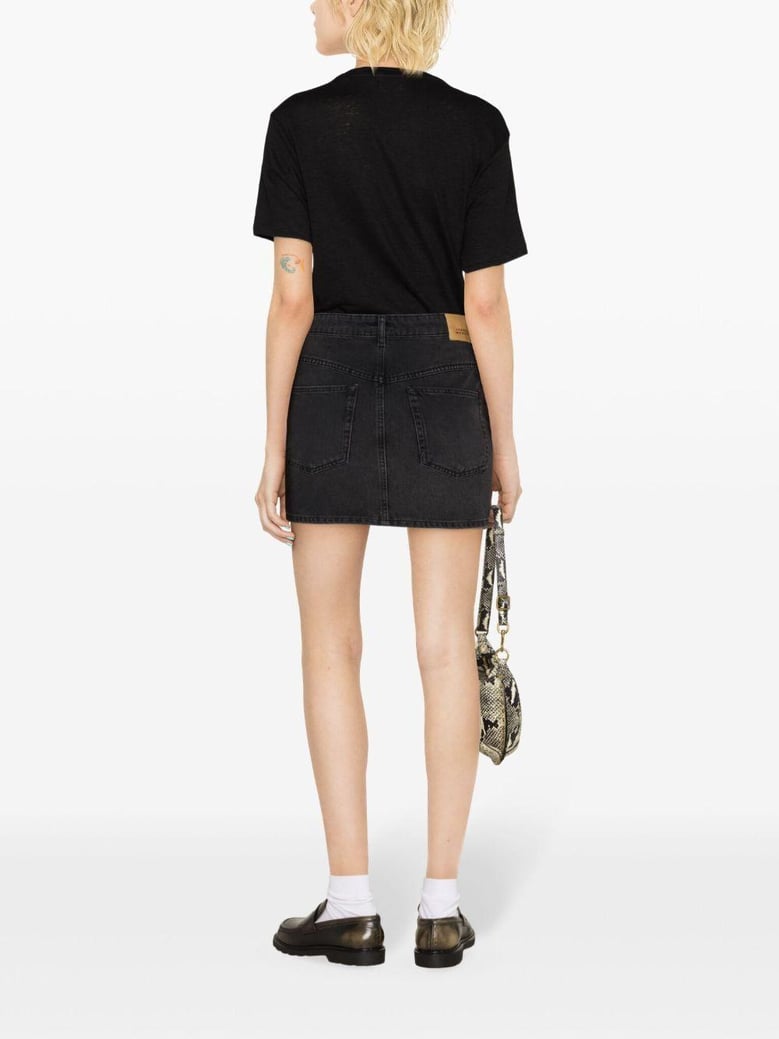 black linen zewel t-shirt by Selfnex
