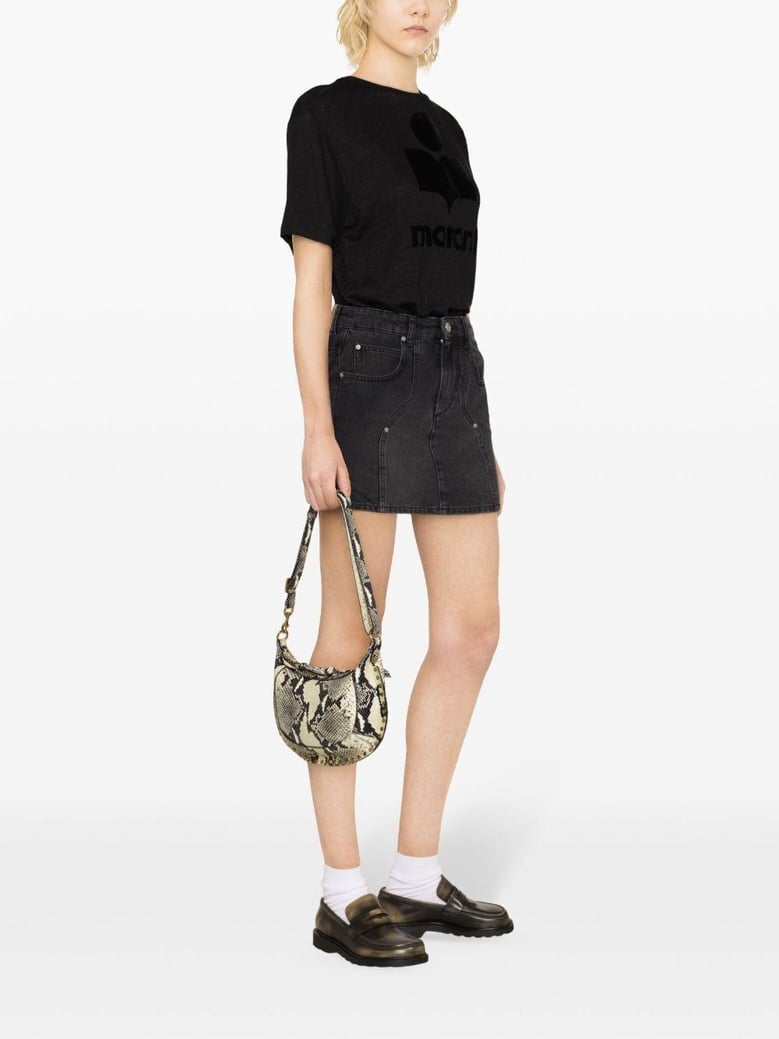 black linen zewel t-shirt by Selfnex