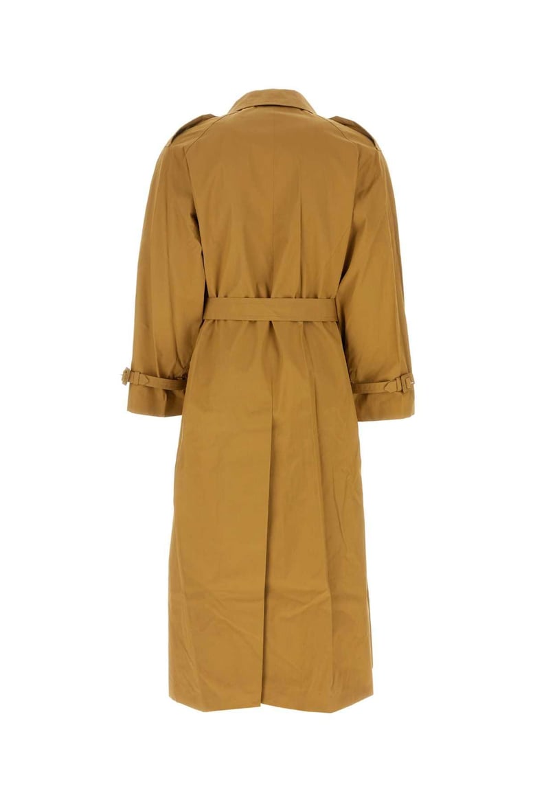 ochre cotton oversize trench coat by Selfnex