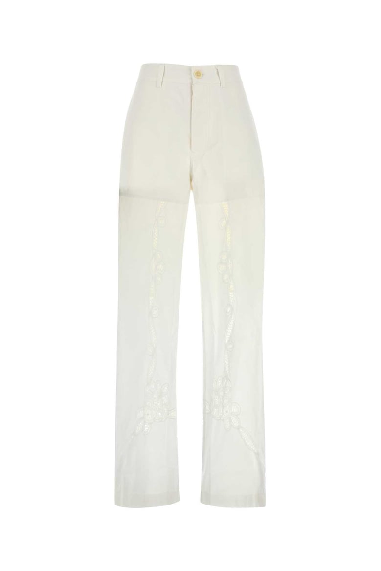 white cotton pant by Selfnex