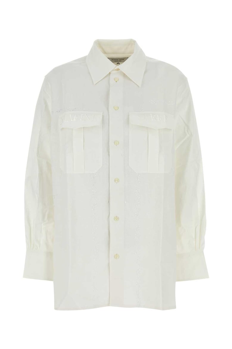 white cotton shirt by Selfnex