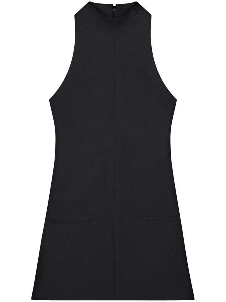 black twill dress by Selfnex