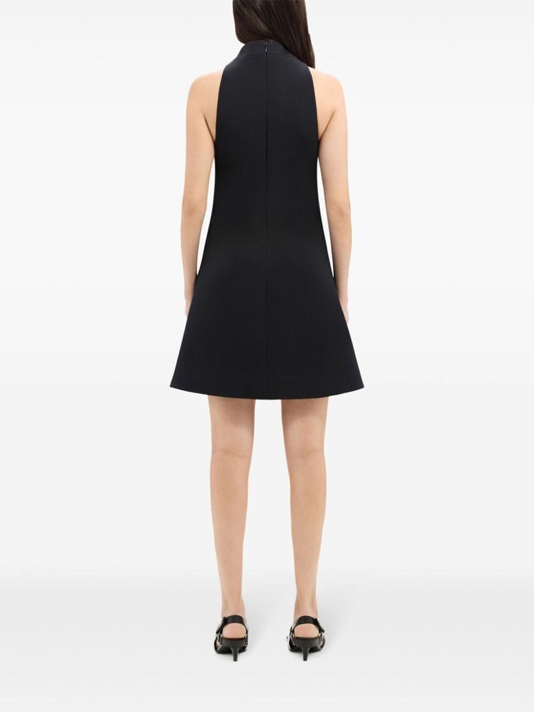 black twill dress by Selfnex