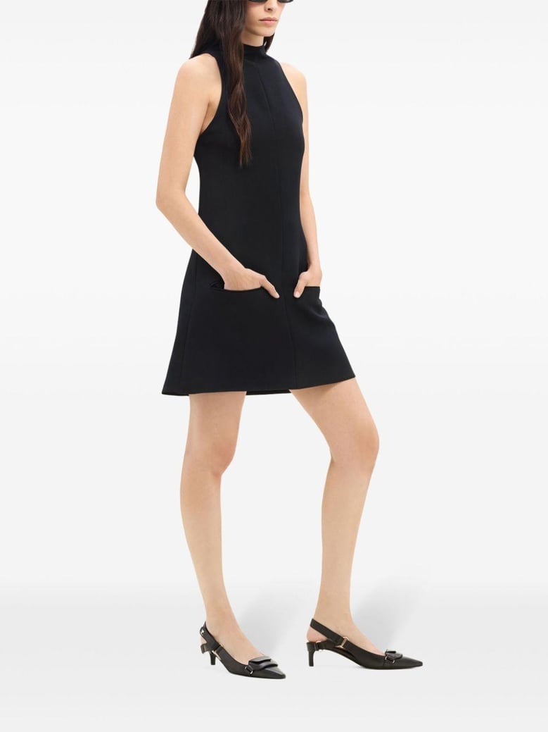 black twill dress by Selfnex
