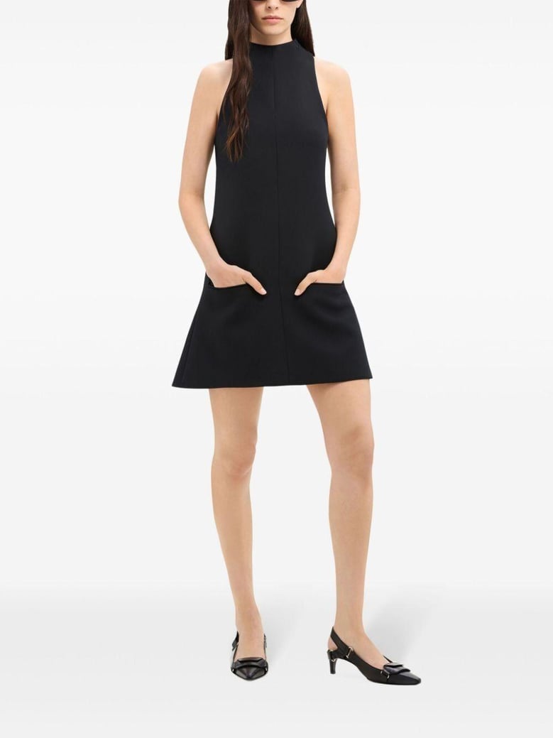 black twill dress by Selfnex