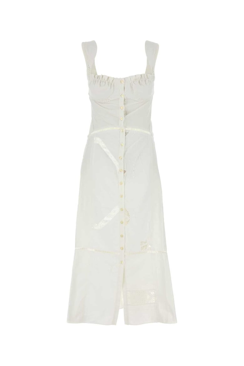white cotton dress by Selfnex