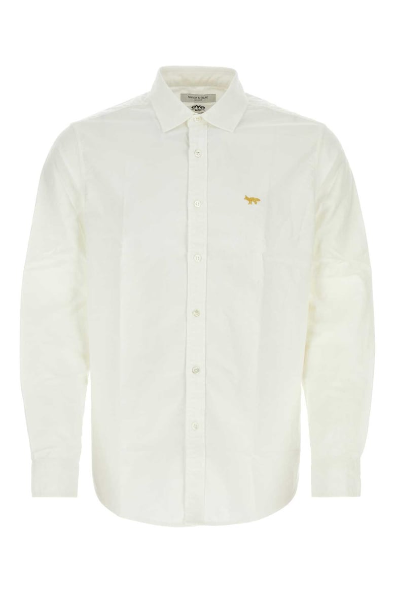 white poplin junya watanabe x maison kitsune shirt by Selfnex