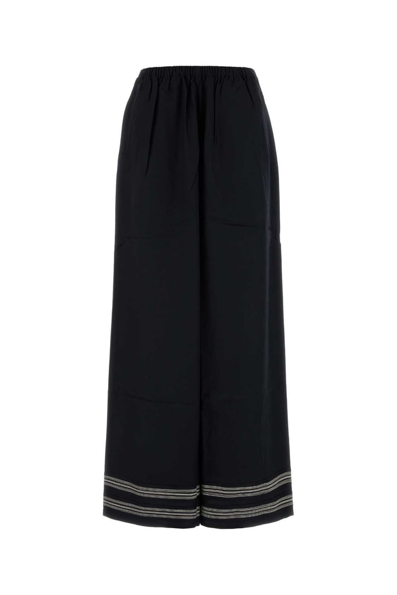 black viscose mathilde wide-leg by Selfnex