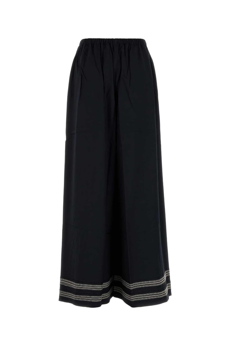 black viscose mathilde wide-leg by Selfnex