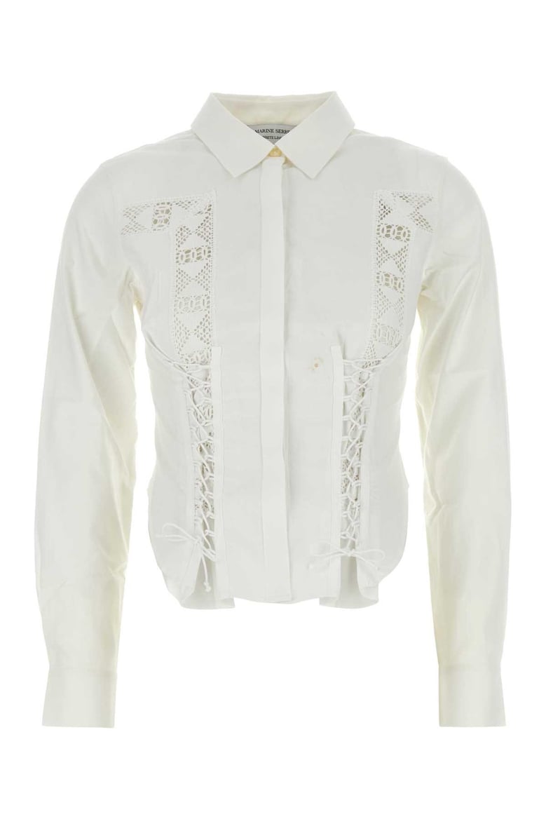 white cotton shirt by Selfnex