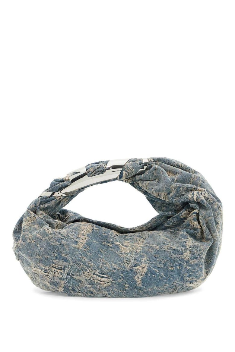 denim grab-d hobo shopping bag by Selfnex