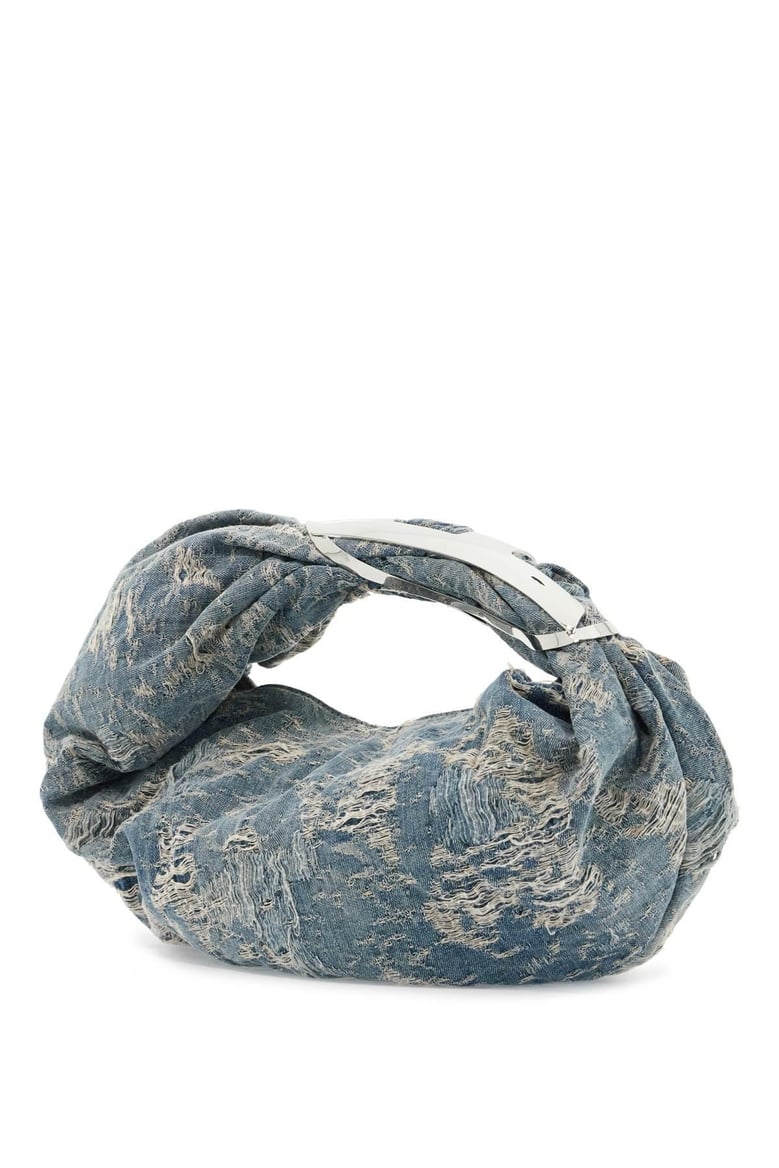 denim grab-d hobo shopping bag by Selfnex