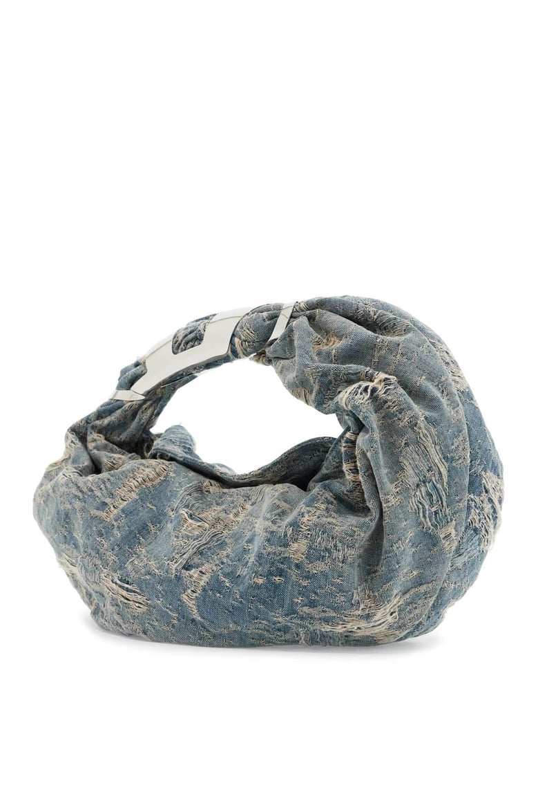 denim grab-d hobo shopping bag by Selfnex