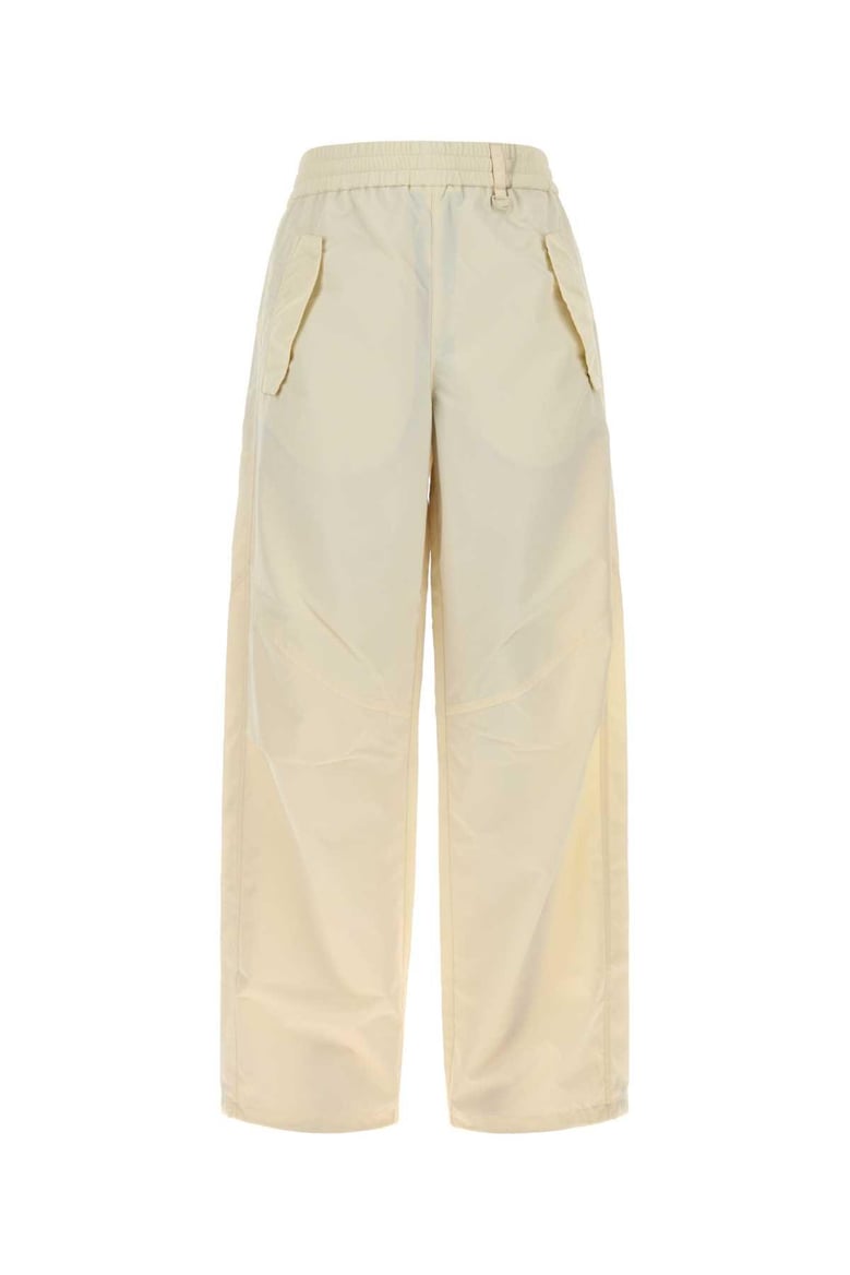 ivory nylon pant by Selfnex