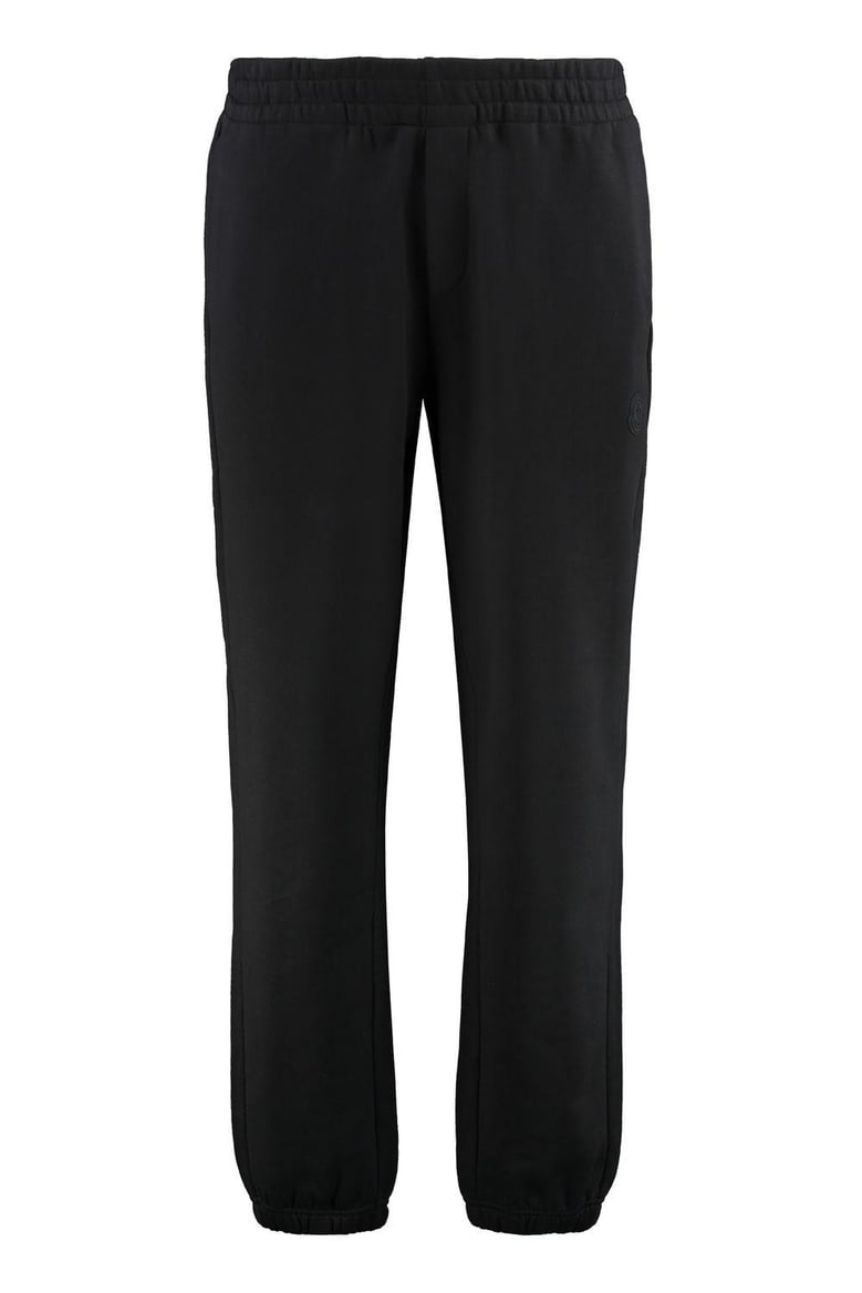 black cotton joggers by Selfnex