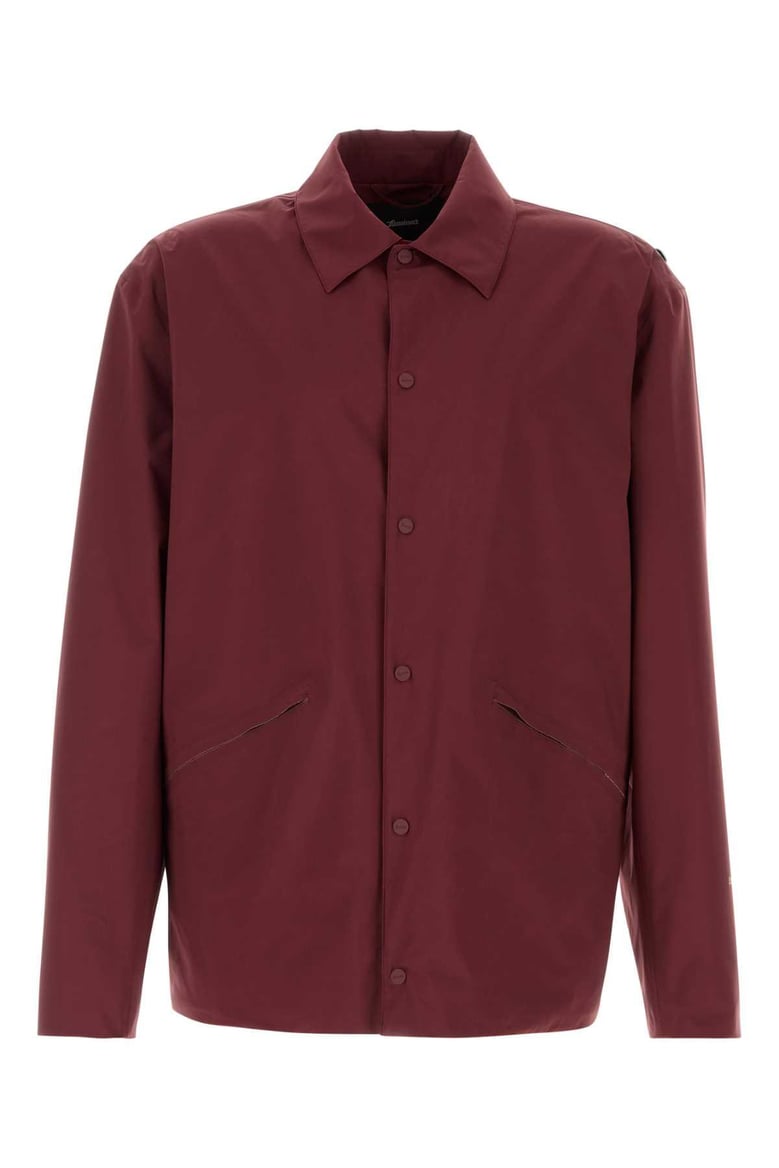 burgundy nylon jacket by Selfnex