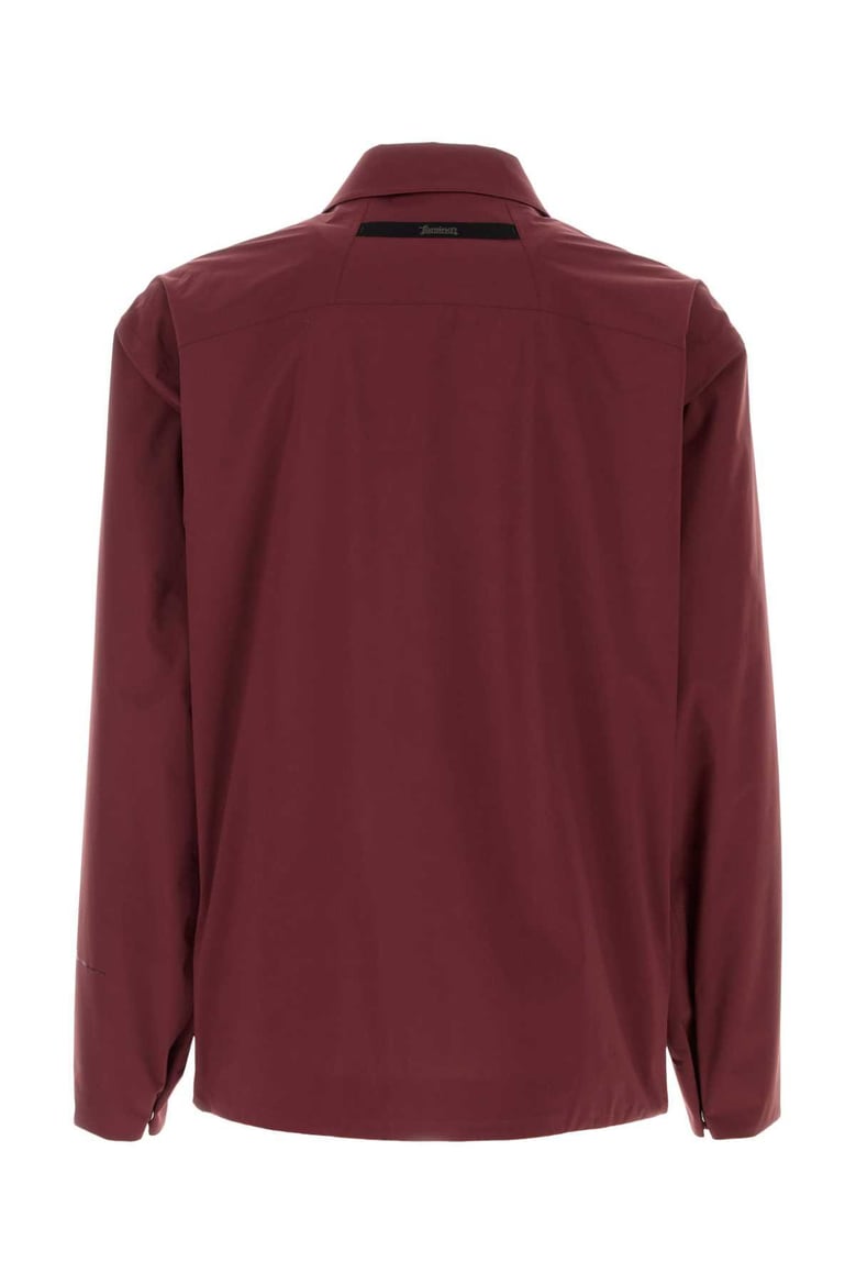 burgundy nylon jacket by Selfnex