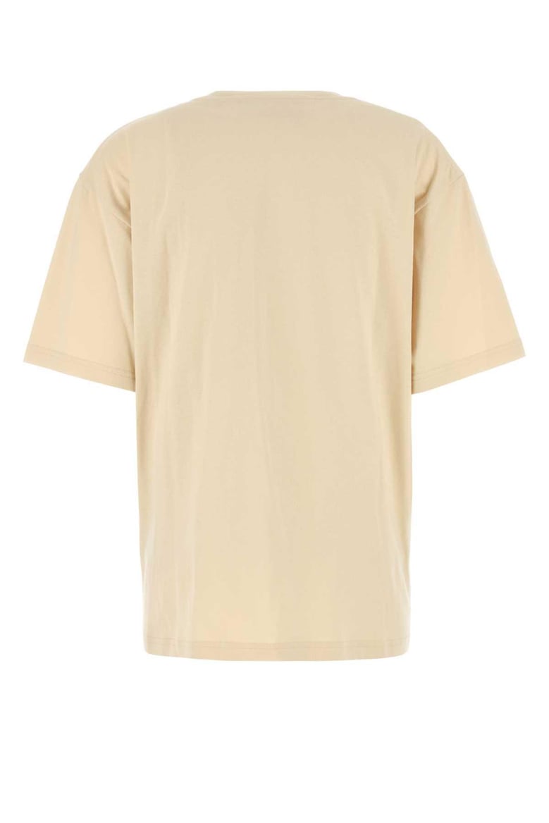 cream cotton t-shirt by Selfnex