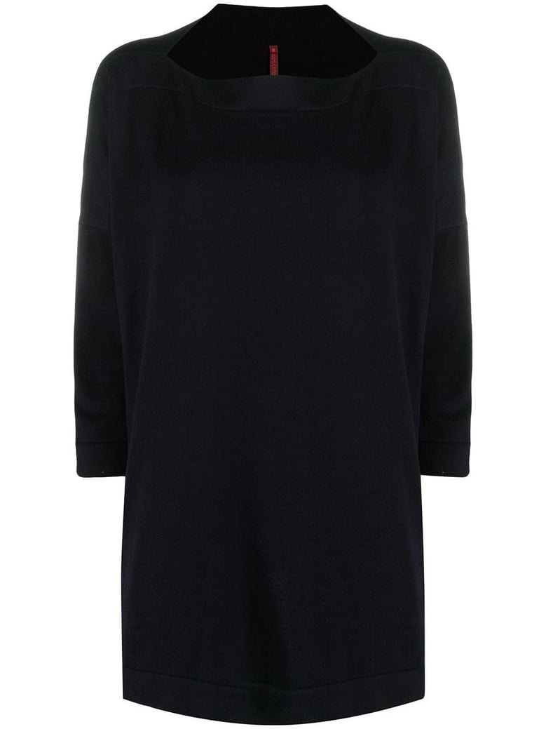 cotton boat-neck sweater by Selfnex