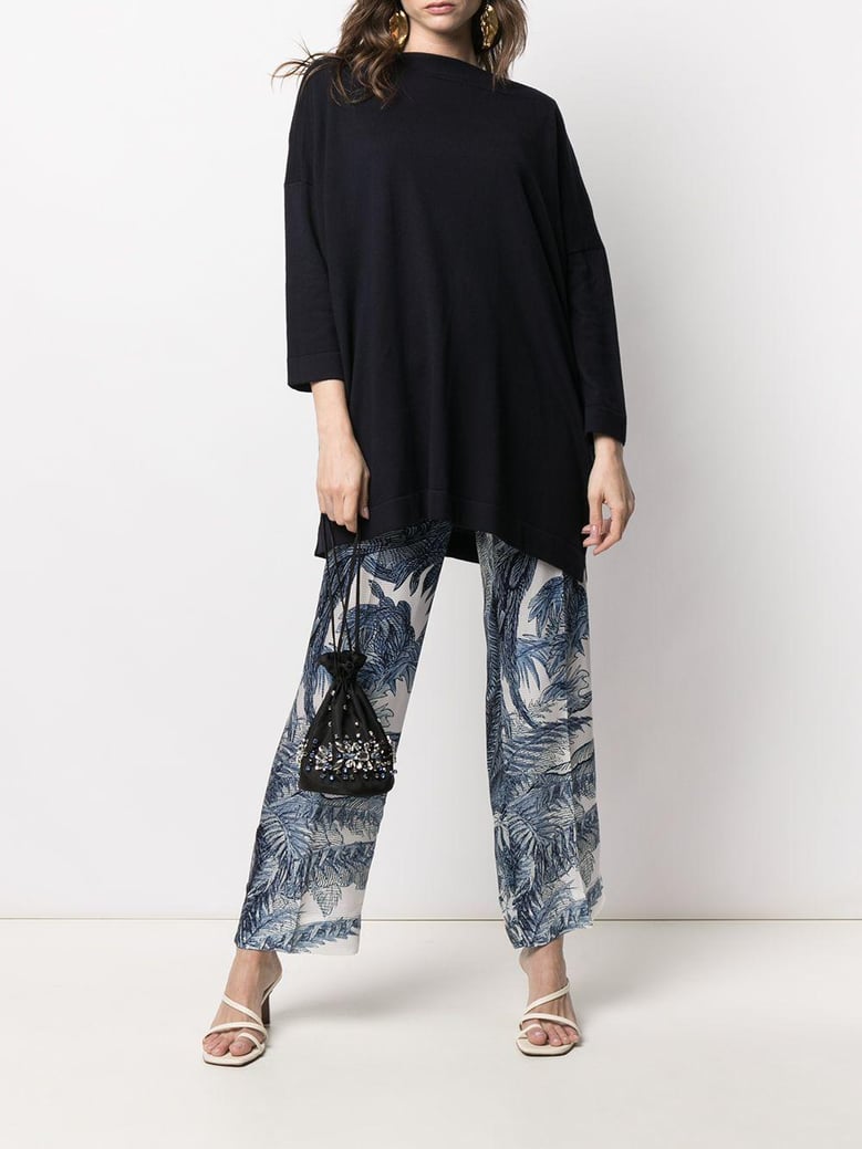 cotton boat-neck sweater by Selfnex