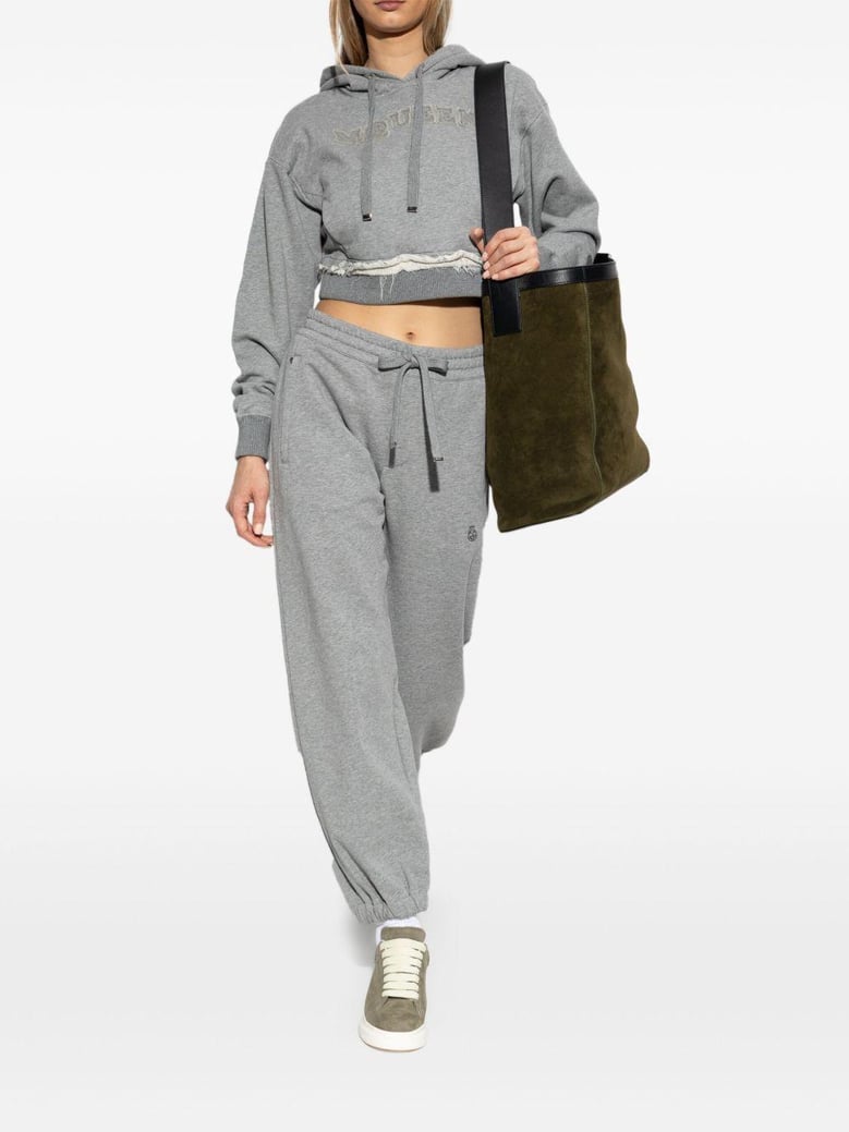 grey cotton trousers by Selfnex