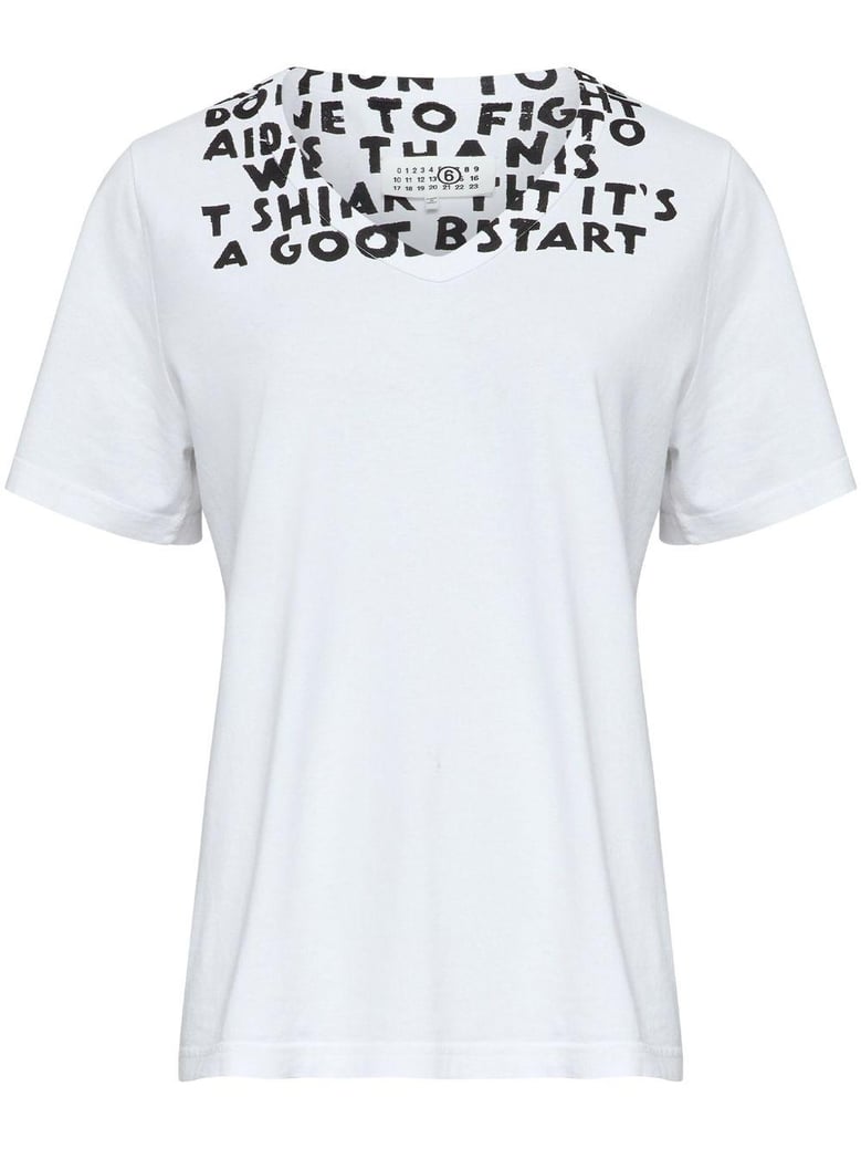 printed cotton t-shirt by Selfnex
