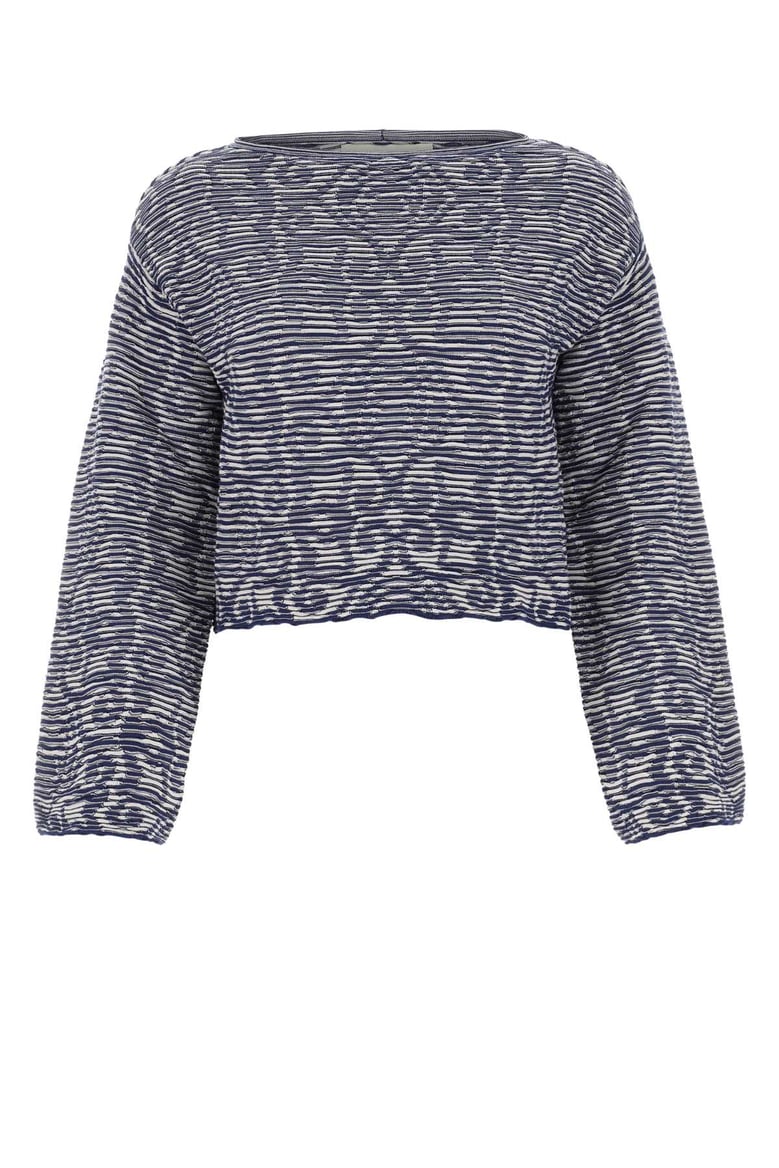 multicolor denim top by Selfnex